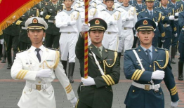 三军仪仗队视频,展现我国军威国威